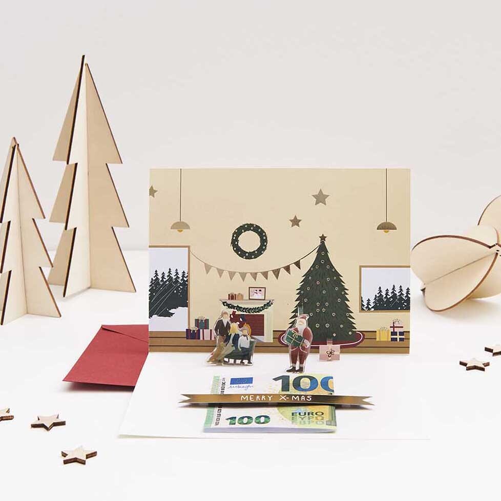 Figurico Gelsticker Weihnachten von Rico Design Figurico Gelsticker Weihnachten: Festliche Szene mit Weihnachtsbaum, Geschenken und Dekorationen.