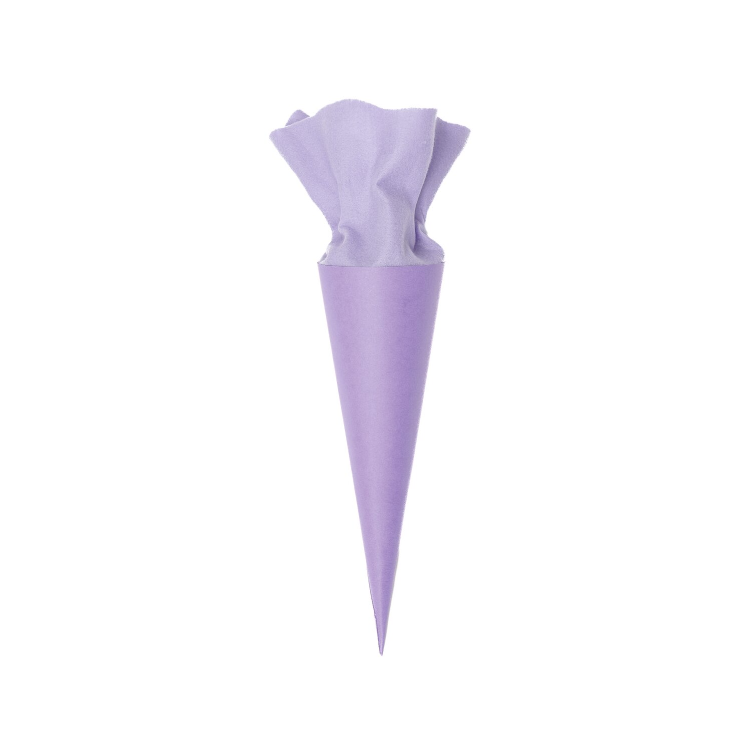 Schultüte Rohling mit Filzverschluss 35cm Farbe Violett von Rico Design Schultüte Rohling mit Filzverschluss in Violett von Rico Design, 35cm lang, ideal für Schulanfang.