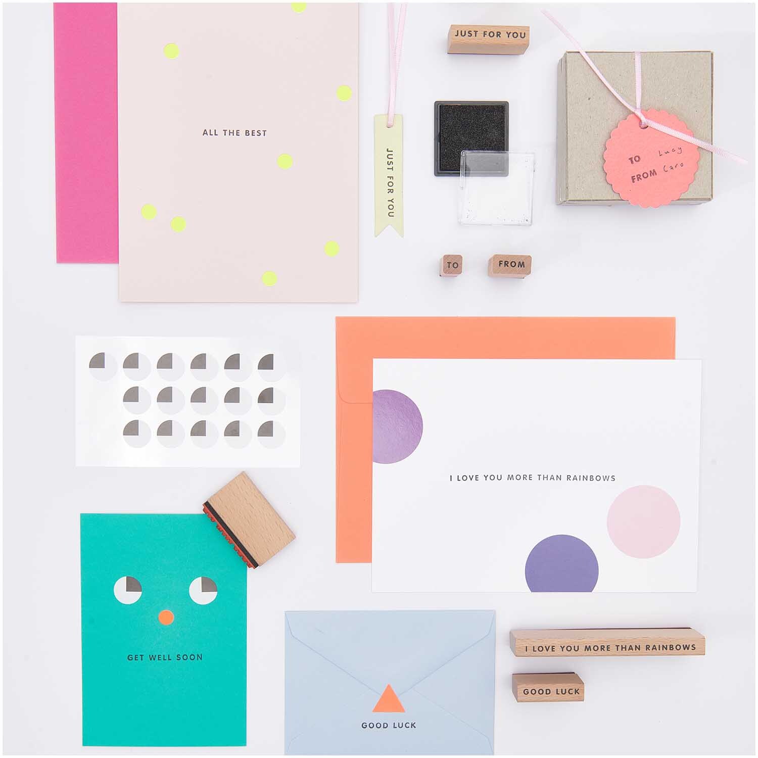 Paper Poetry XL Stempelset Texte Englisch 33-teilig von Rico Design
