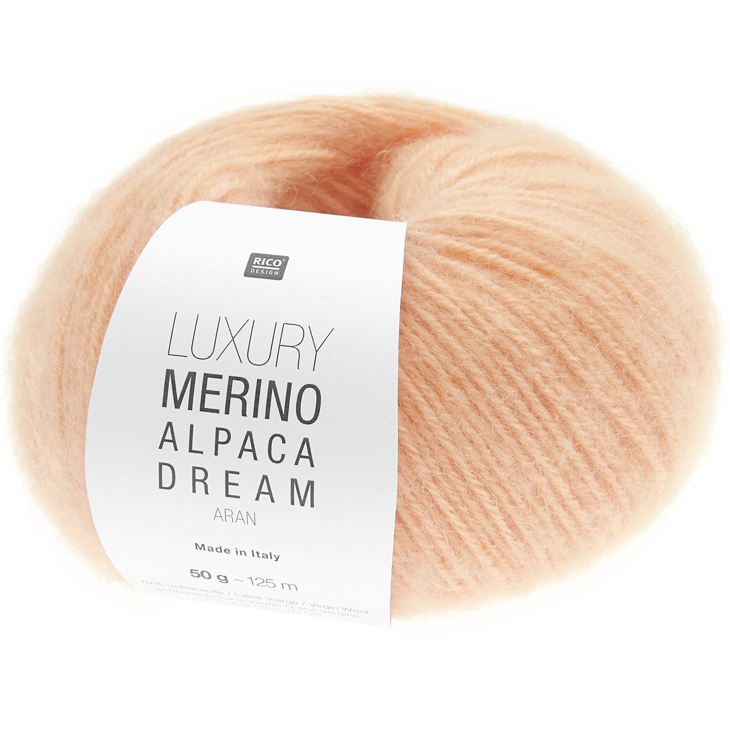 Luxe Mérinos Alpaca Dream aran 50g 125m Couleur Abricot from Rico Design Luxe Mérinos Alpaca Dream aran 50g 125m Couleur Abricot from Rico Design