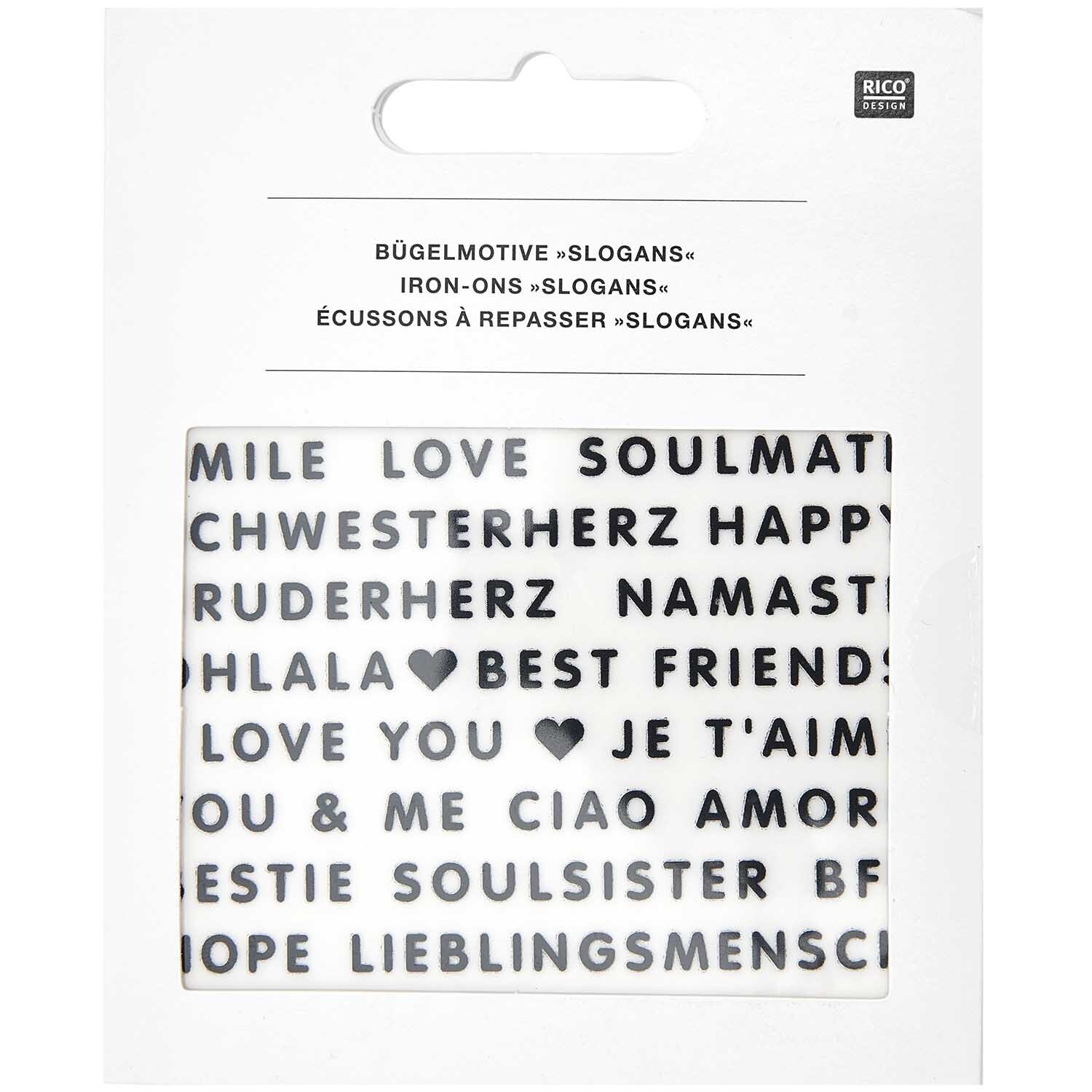 itoshii - Ponii Beads Bügelmotiv Slogans  25 Designs von Rico Design