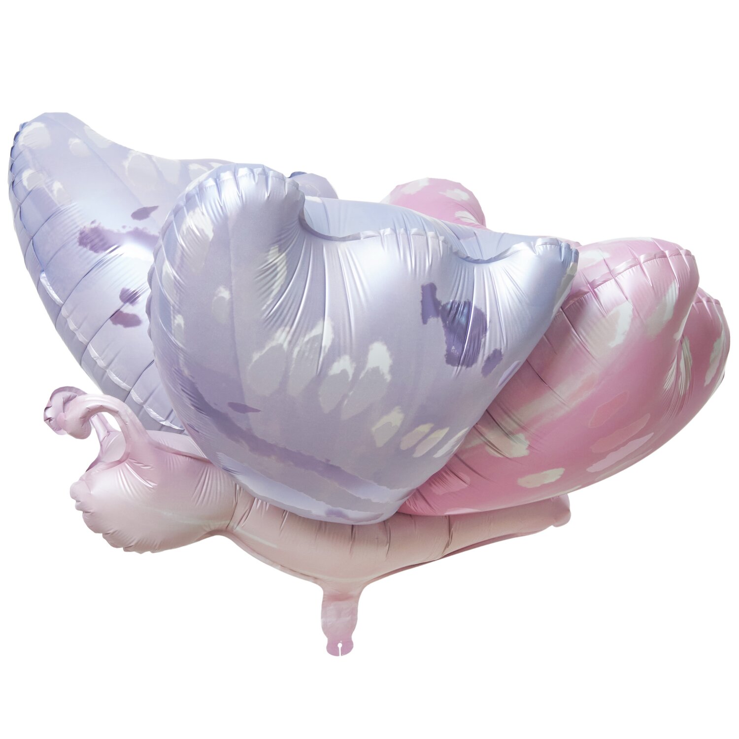 Folienballon 3D-Schmetterling in Blau und Rosa, 58x54cm, von Rico Design. Detailreiche Flügel in sanften Farbtönen.