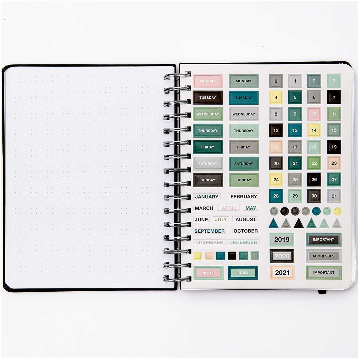 Paper Poetry Bullet Diary Spiralbindung 16,5x21,5cm 96 Blatt von Rico Design