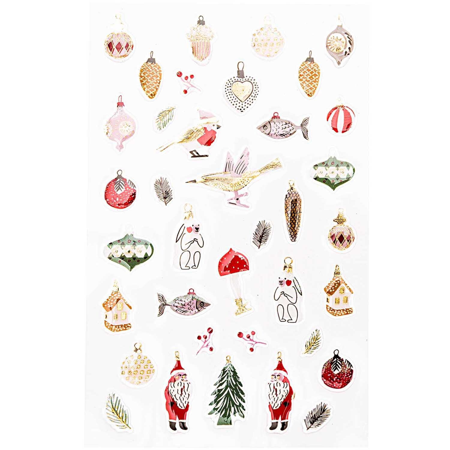Paper Poetry Gelsticker Nostalgic Christmas classic von Rico Design