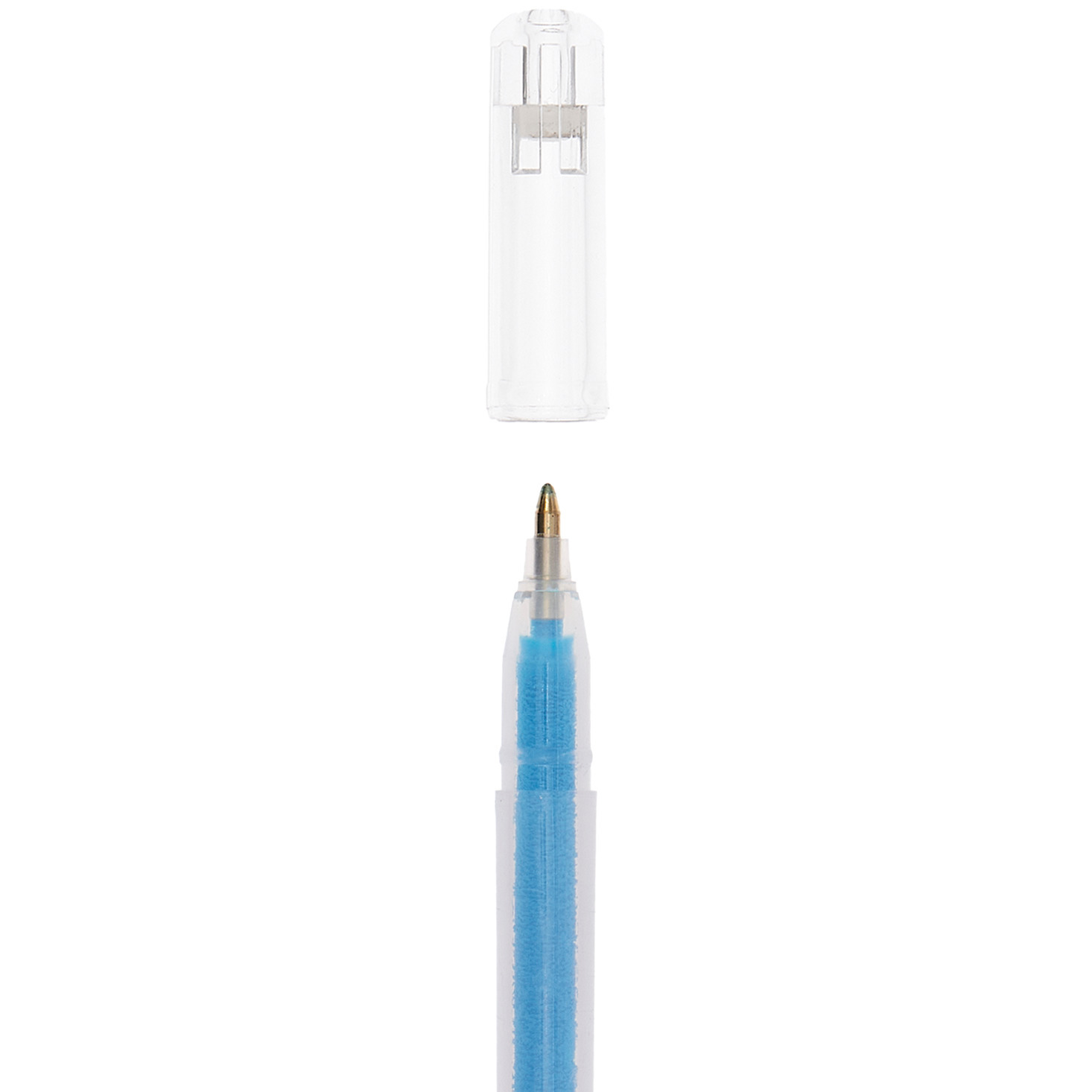 Gel pen neon 0.8mm colour Blue from Rico Design Gelstift Neon 0,8mm, blau, von Rico Design. Transparente Kappe, feine Spitze, ideal für präzises Schreiben.