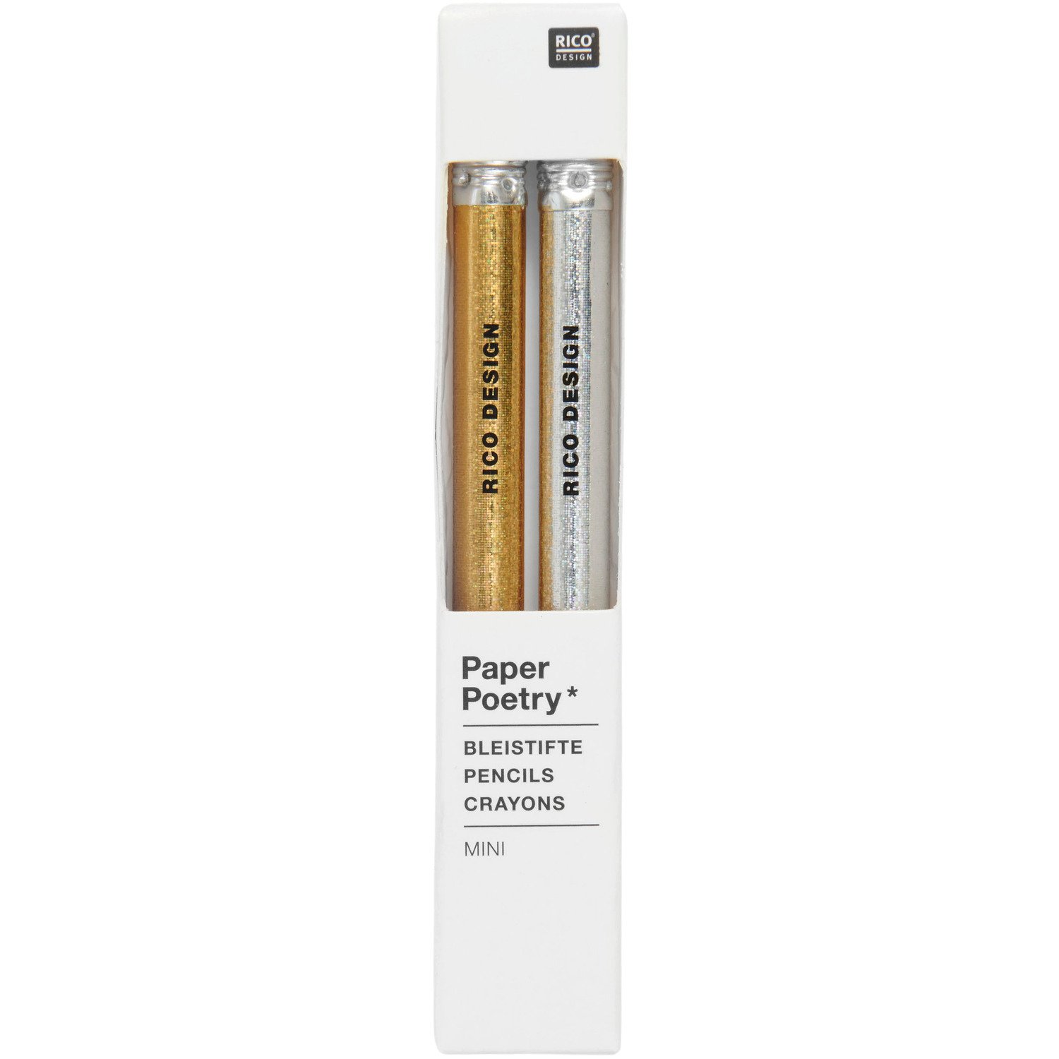 Mini Bleistiftset Gold/Silber 2 Stück von Rico Design