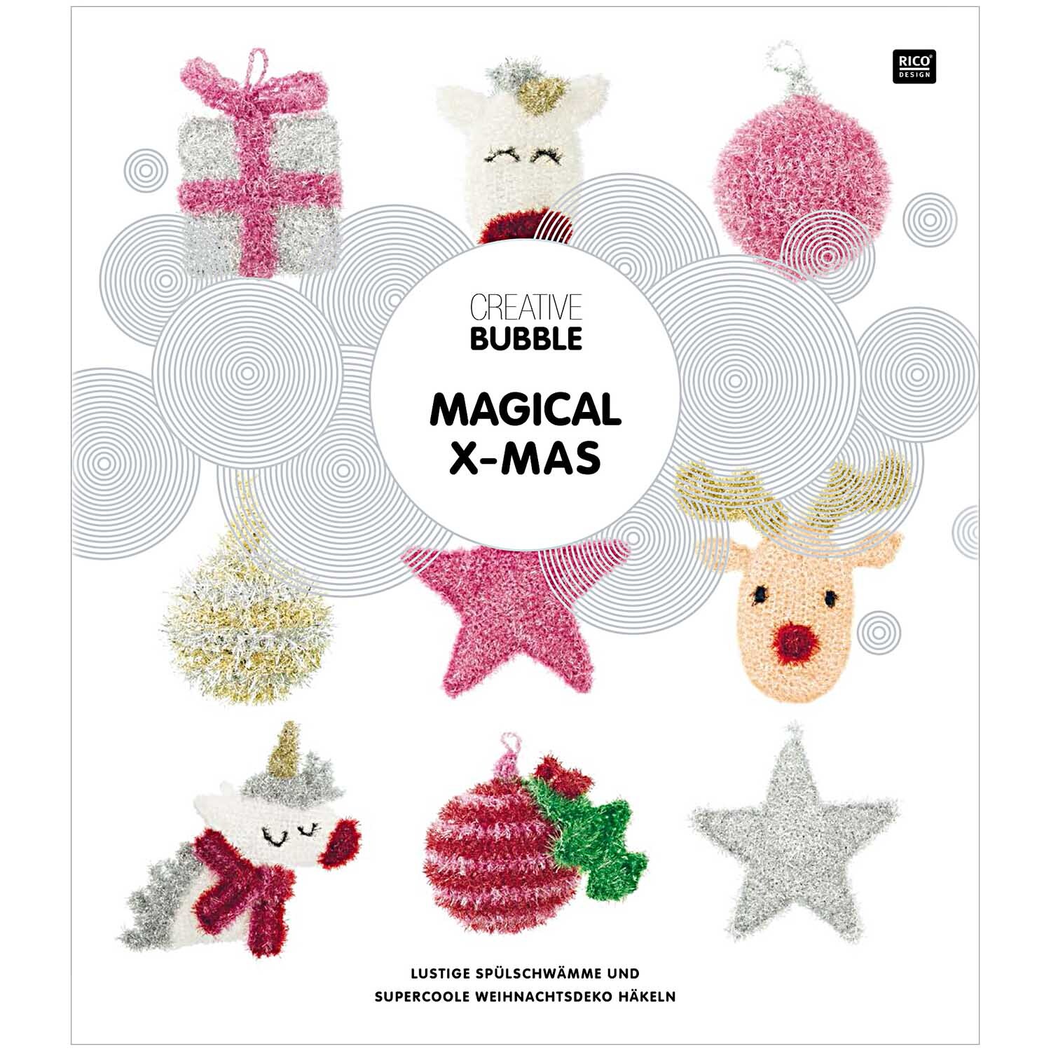 Creative Bubble - Magical X-MAS: Lustige Spülschwämme in Weihnachtsmotiven von Rico Design.