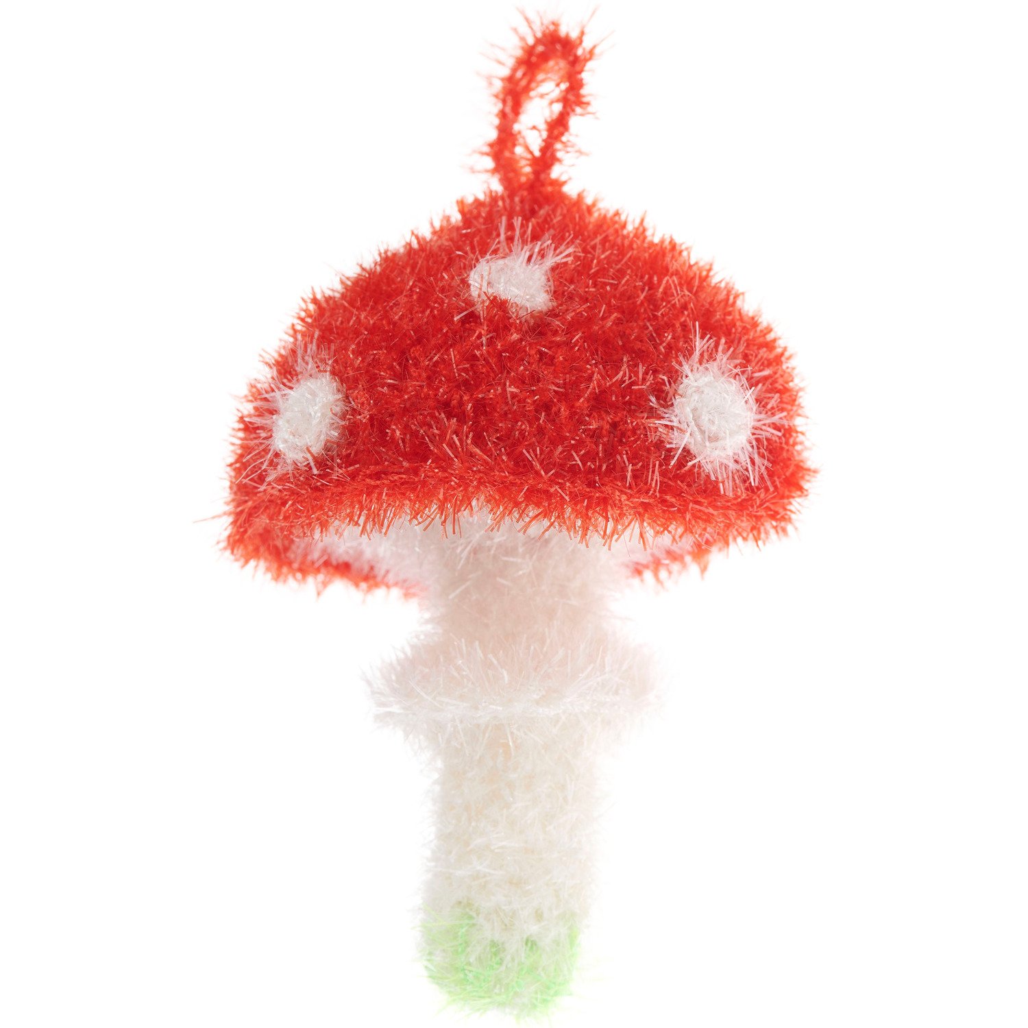 Häkelset Creative Bubble Shrooom von Rico Design Häkelset Creative Bubble Shrooom: Ein roter, flauschiger Pilz mit weißen Punkten von Rico Design.