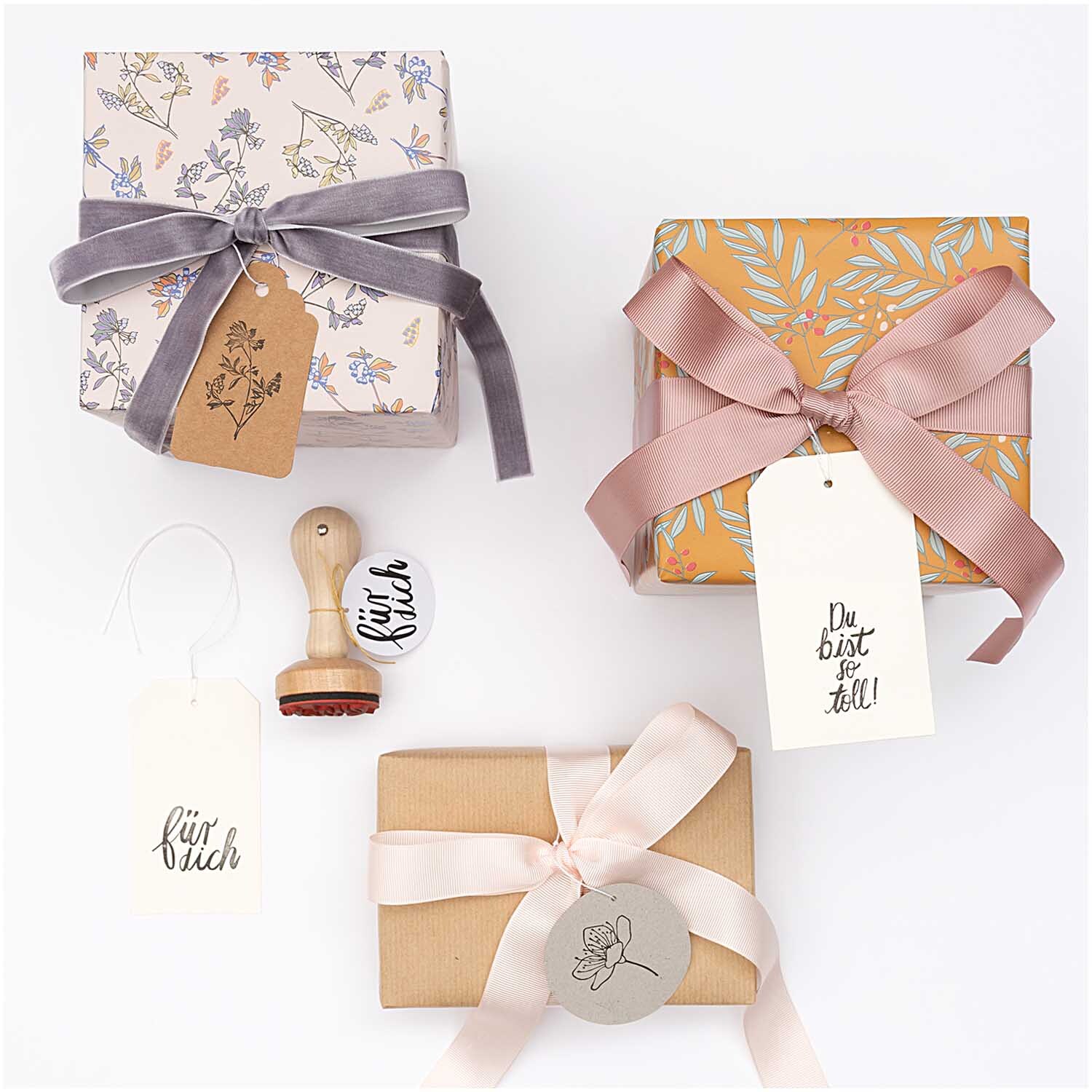Paper Poetry Stempel für dich 4,5x4,5x8cm von Rico Design