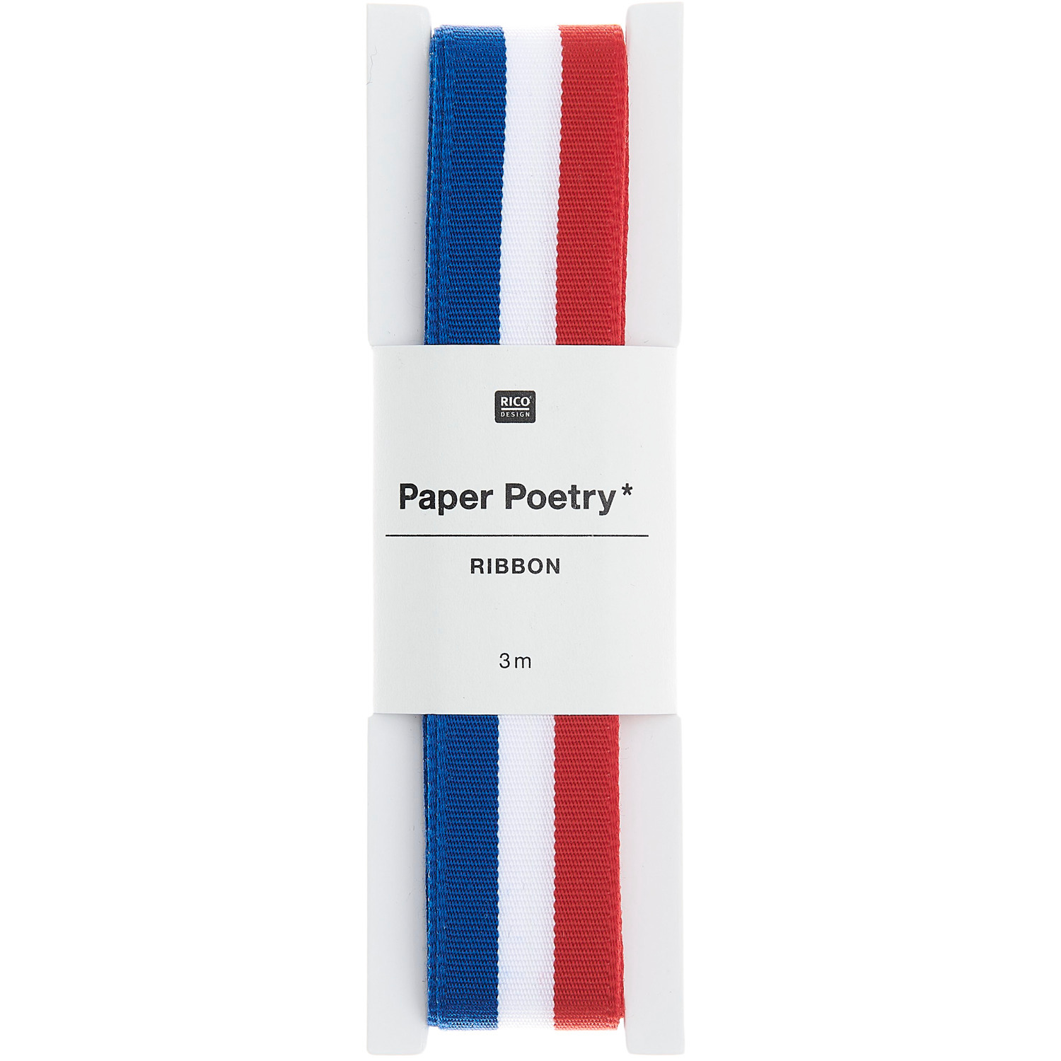 Ruban multi bandes bleu/blanc/rouge 20mmx3m from Rico Design