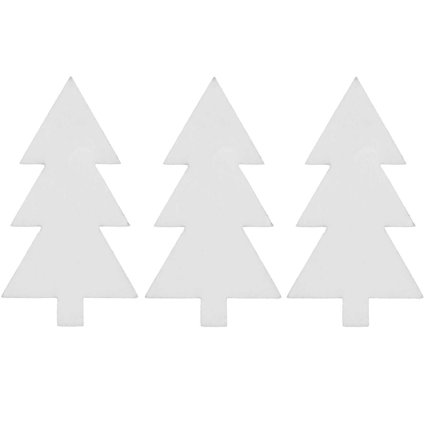 Holzstreu Tanne 20x36mm 36 Stück Farbe Weiß von Rico Design Holzstreu Tanne 20x36mm, 36 Stück, von Rico Design. Weiße Tannenbaum-Dekorationen in schlichter Form.