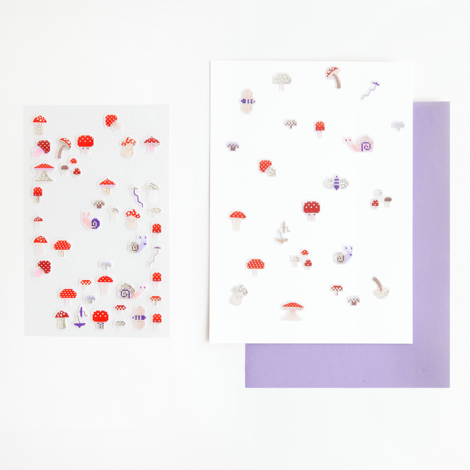 Gelsticker Shrooom Pixel 1 Blatt von Rico Design