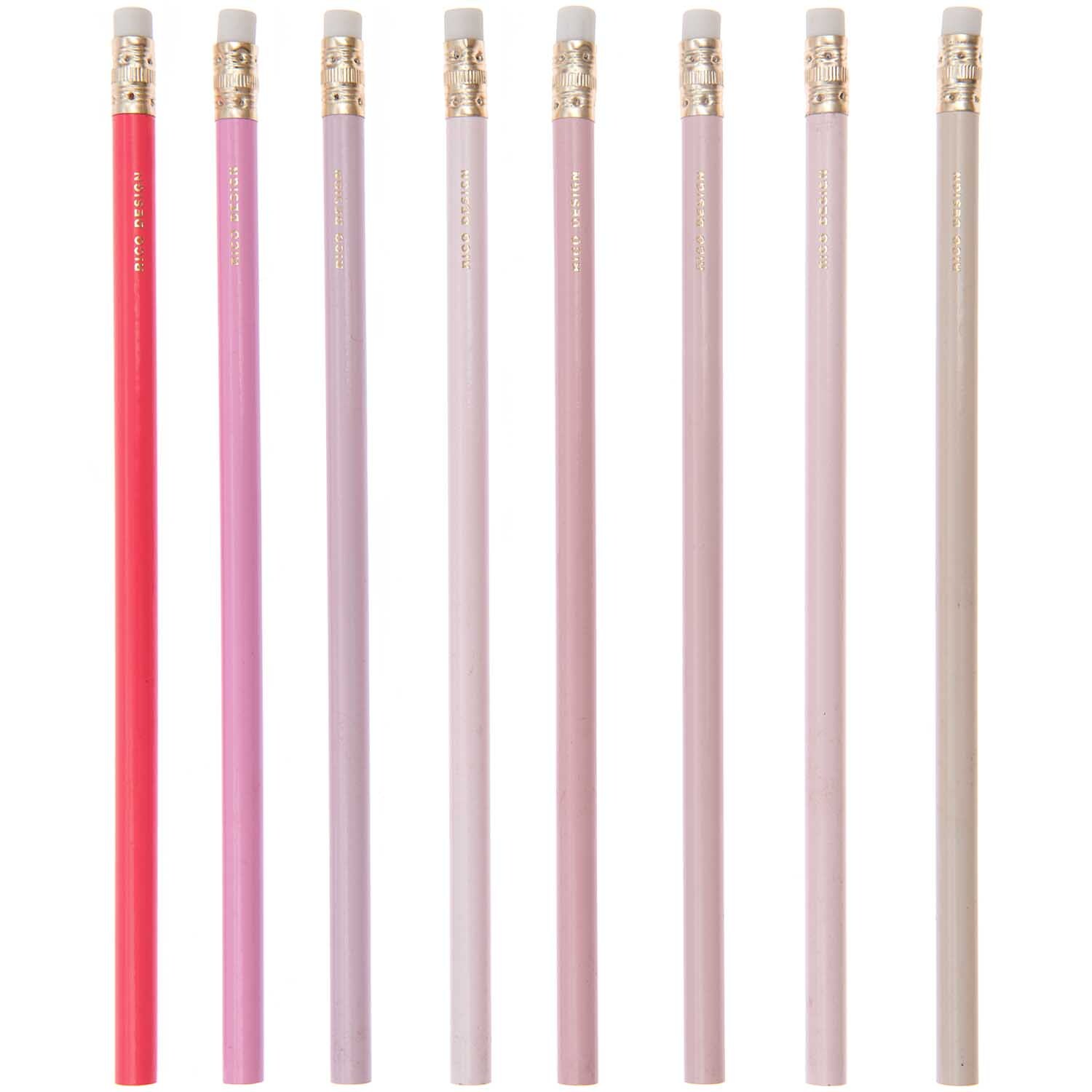 Paper Poetry Bleistifte All shades of Sakura 8er-Set von Rico Design Paper Poetry Bleistifte All shades of Sakura 8er-Set in Rosa von Rico Design, verschiedene Rosatöne.