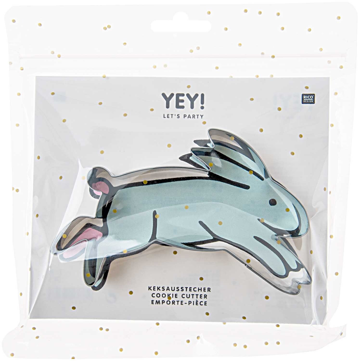 Wonderland bunny biscuit cutter 12.3x7.9cm from Rico Design