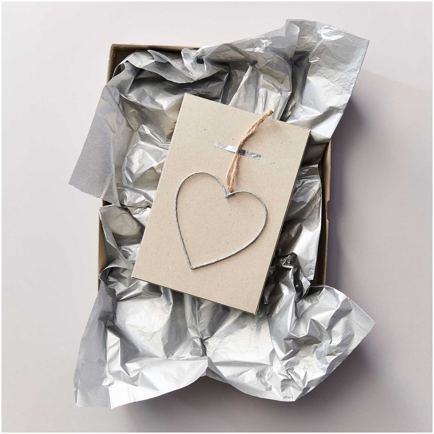 Metallhänger Herz  9,5x9,5 cm Farbe Glitter-Gold von Rico Design