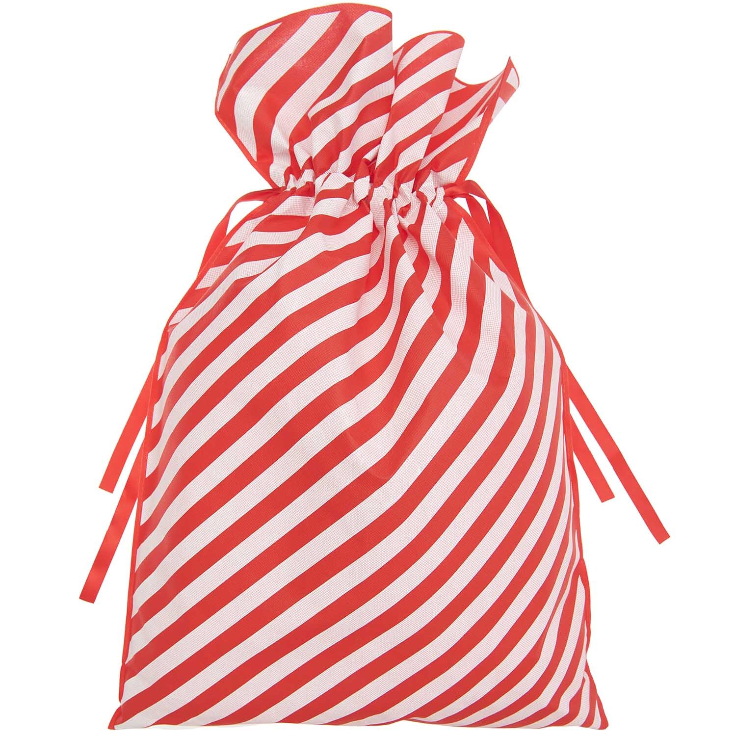Paper Poetry Geschenktasche mit rot-weißen Streifen von Rico Design, ideal für Geschenke.