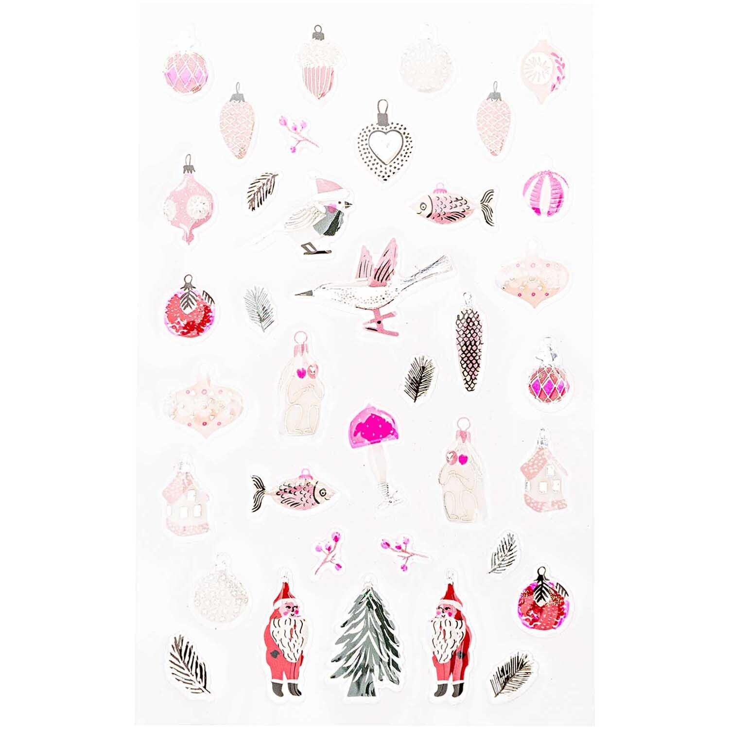 Paper Poetry Gelsticker Nostalgic Christmas pastell von Rico Design