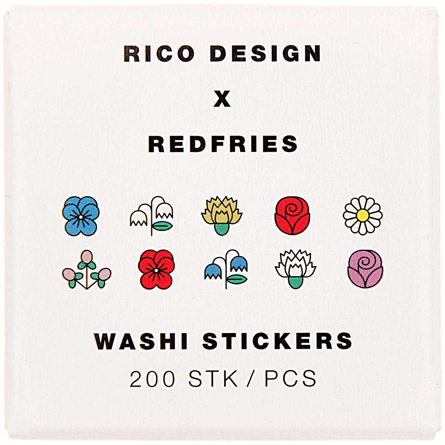 Rico Design x Redfries Washi Sticker Eye Candy 200 Stück von Rico Design