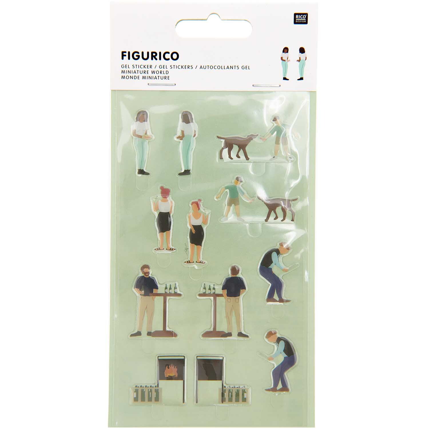 Figurico Gelsticker Gartenparty von Rico Design