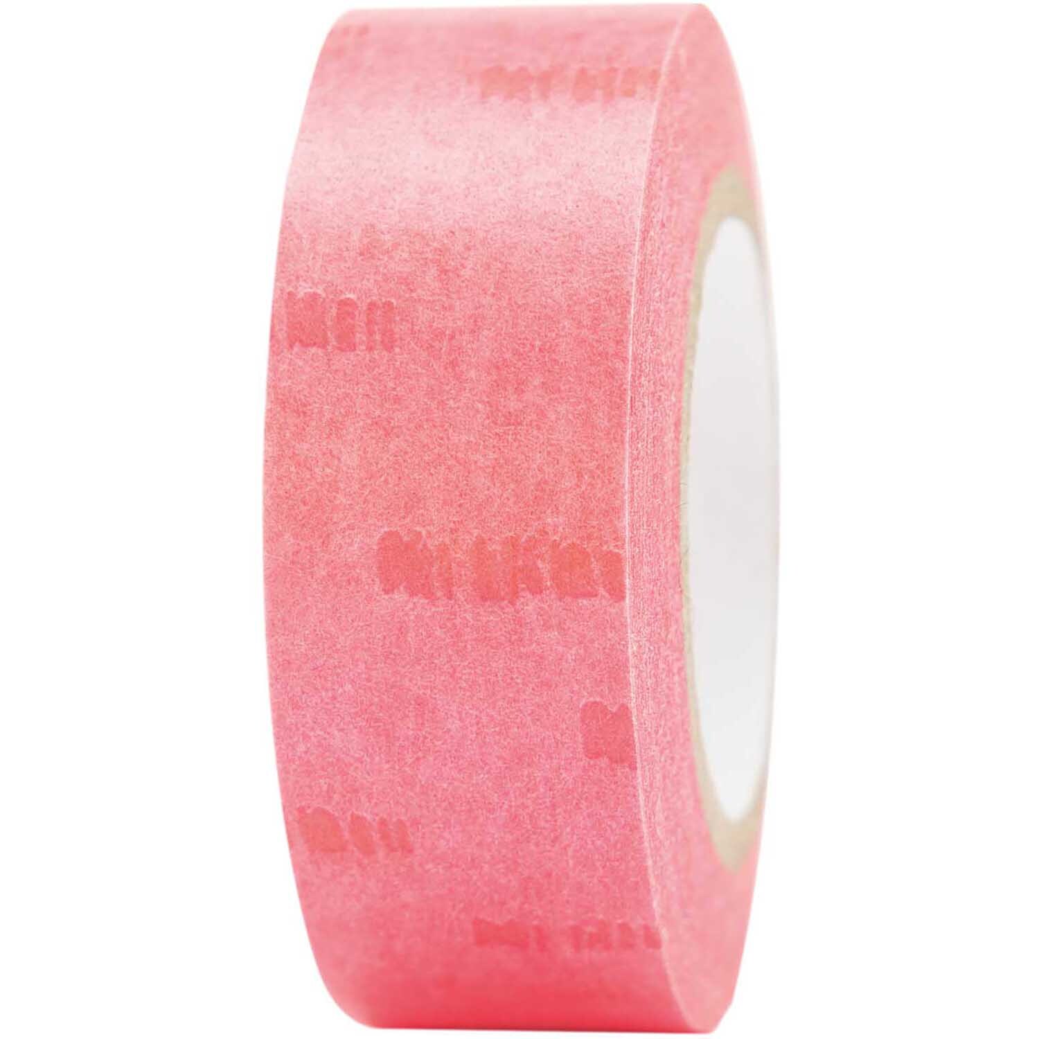 Paper Poetry Tape Struktur in leuchtendem Neonpink, 1,5 cm breit, 10 m lang, von Rico Design.