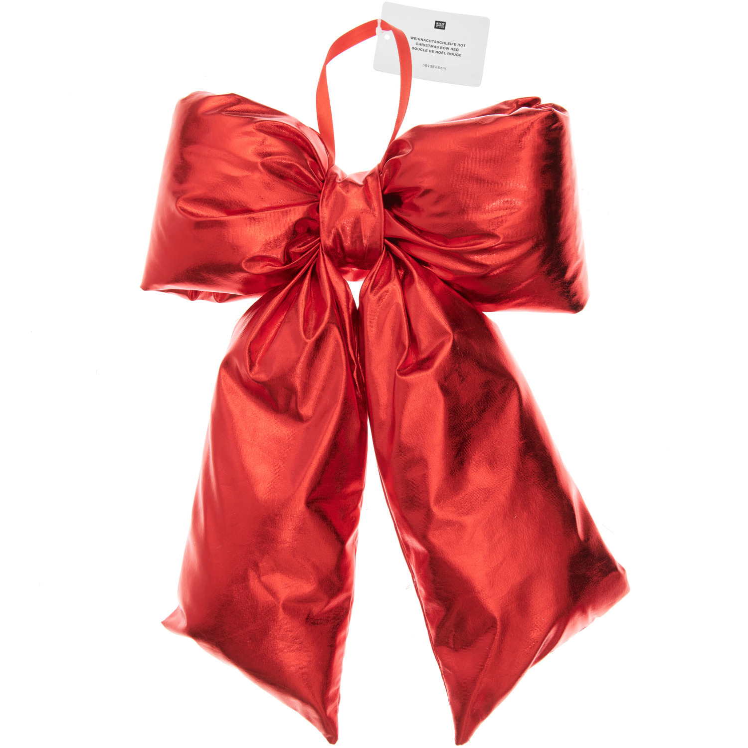 Weihnachtsschleife Rot Größe 36x25x6cm von Rico Design
