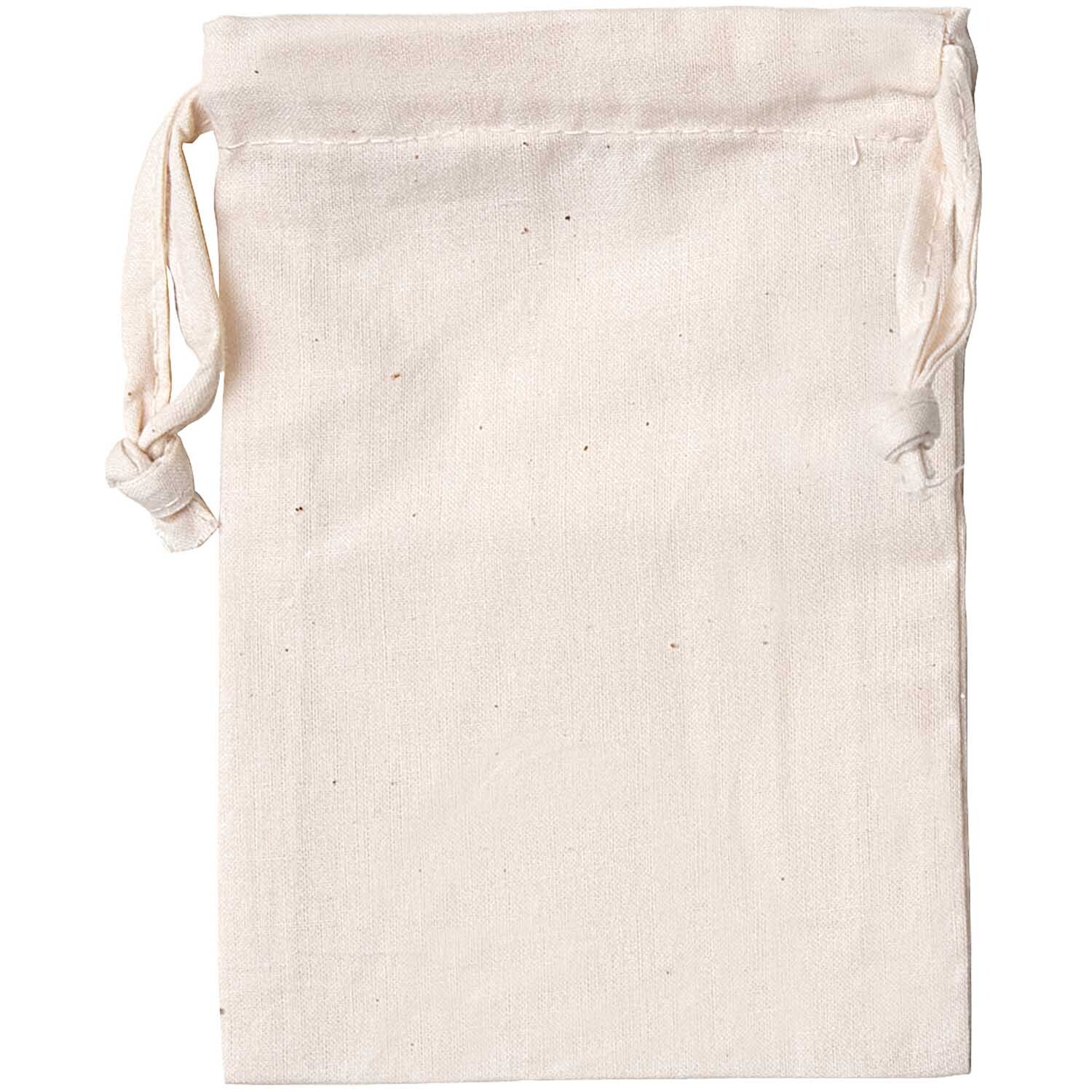 Beutel mit Zugband natur 10x15cm von Rico Design, ideal für Aufbewahrung, 24 Stück.