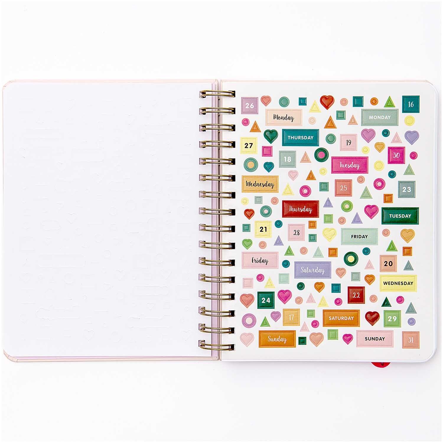 Paper Poetry vorgestaltetes Bullet Diary mit Spiralbindung 16,5x21,5cm 96 Blatt von Rico Design