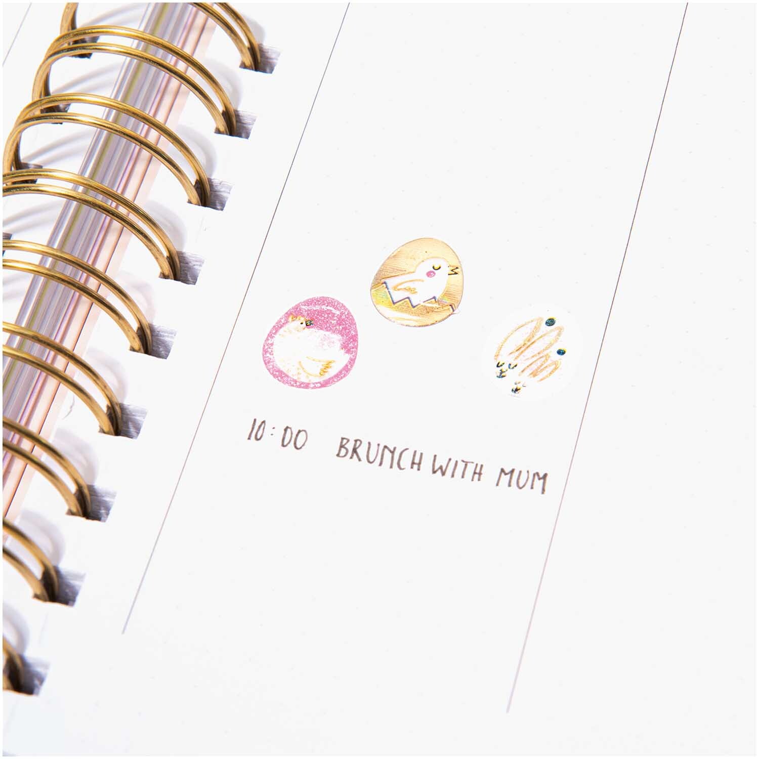 Paper Poetry Gelsticker Bunny Hop Ostereier von Rico Design