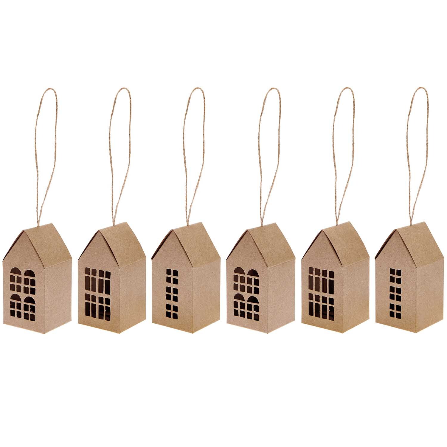 Paper Poetry Papphäuser-Set vorgestanzt 9x4,5x4,5cm 6 Stück Farbe Natur von Rico Design Paper Poetry Papphäuser-Set mit sechs vorgestanzten Naturkarton-Häusern von Rico Design, ideal zum Basteln und Dekorieren.