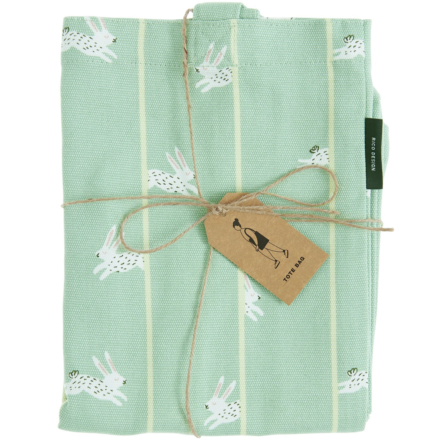 Canvas-Shopper Bunny Hop 38x45x10cm von Rico Design