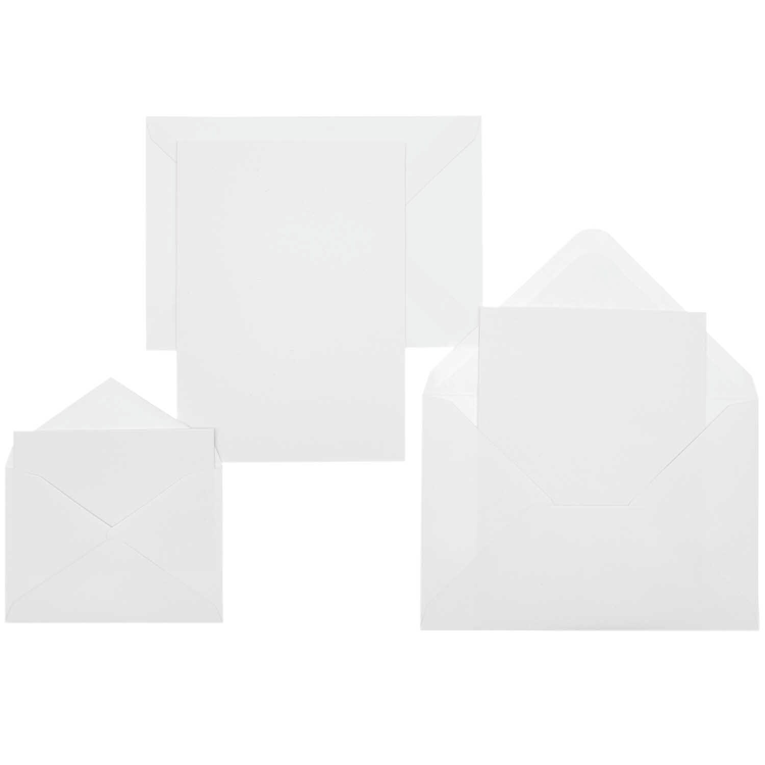 Paper Poetry Kartenset Basic weiß A7/C7 30-teilig von Rico Design