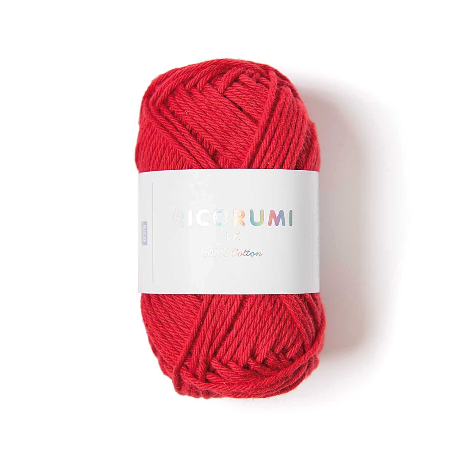 Creative Ricorumi dk: Rotes Garnknäuel von Rico Design, 25g, ideal für kreative Strickprojekte.