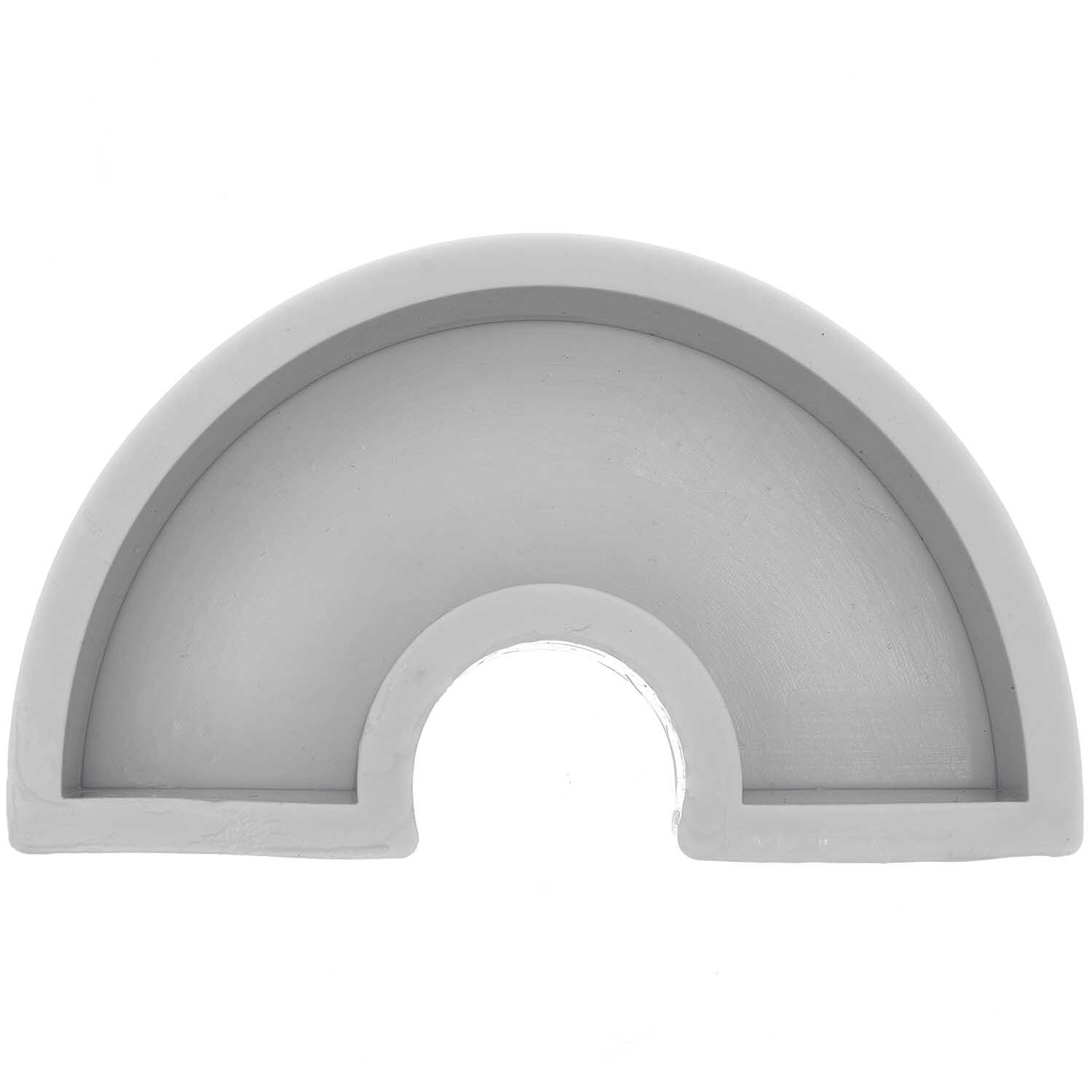 Kerzengießform flach Regenbogen 118x69x30mm von Rico Design Kerzengießform flach Regenbogen von Rico Design in Grau, ideal für kreative Kerzenprojekte.