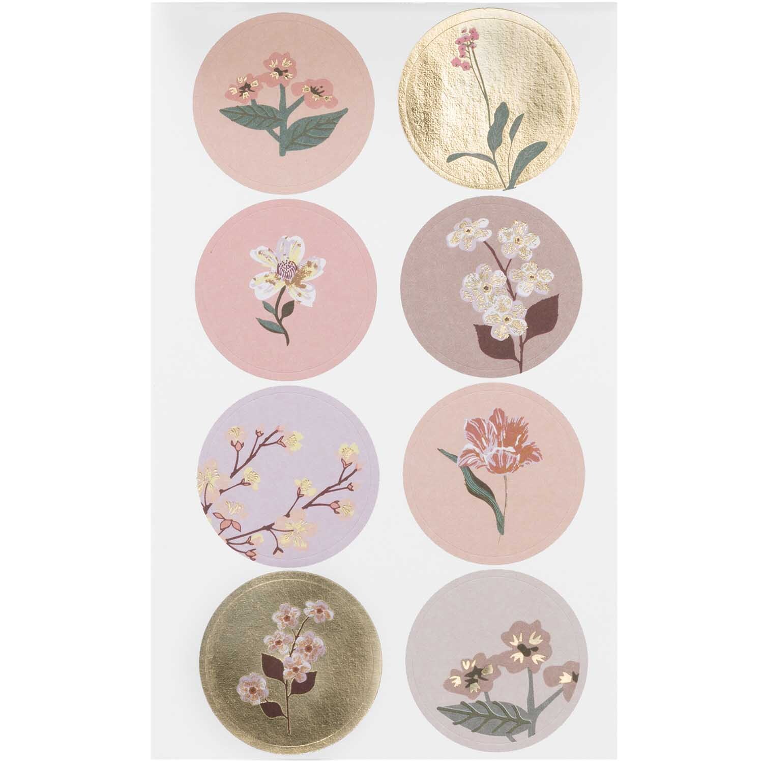 Paper Poetry Sticker Nature Matters mauve 4 Blatt von Rico Design Paper Poetry Sticker Nature Matters mauve mit floralen Motiven auf vier Blättern in sanften Pastelltönen. Ideal für kreative Projekte.