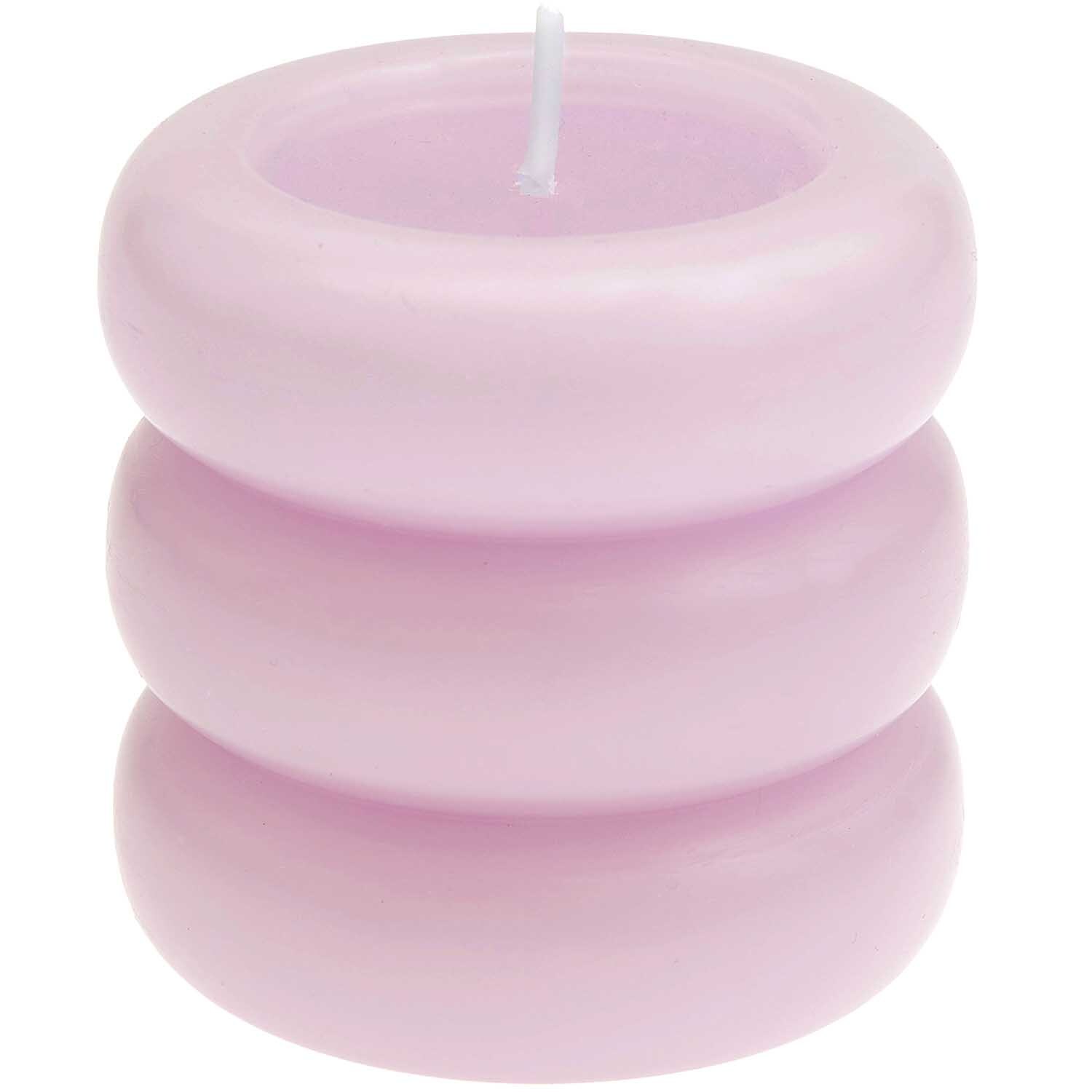 Stumpenkerze Ring Ø7x7cm Farbe Dunkle Beere von Rico Design
