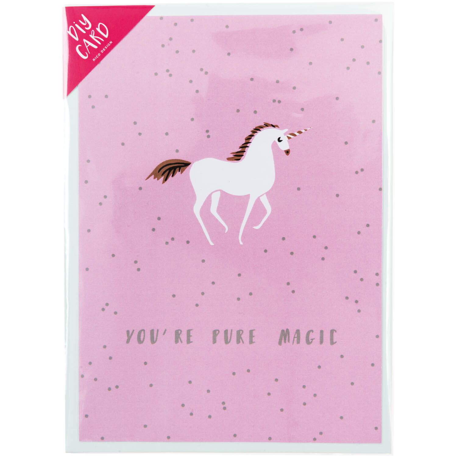 Paper Poetry Grußkartenset Wonderland Einhorn von Rico Design