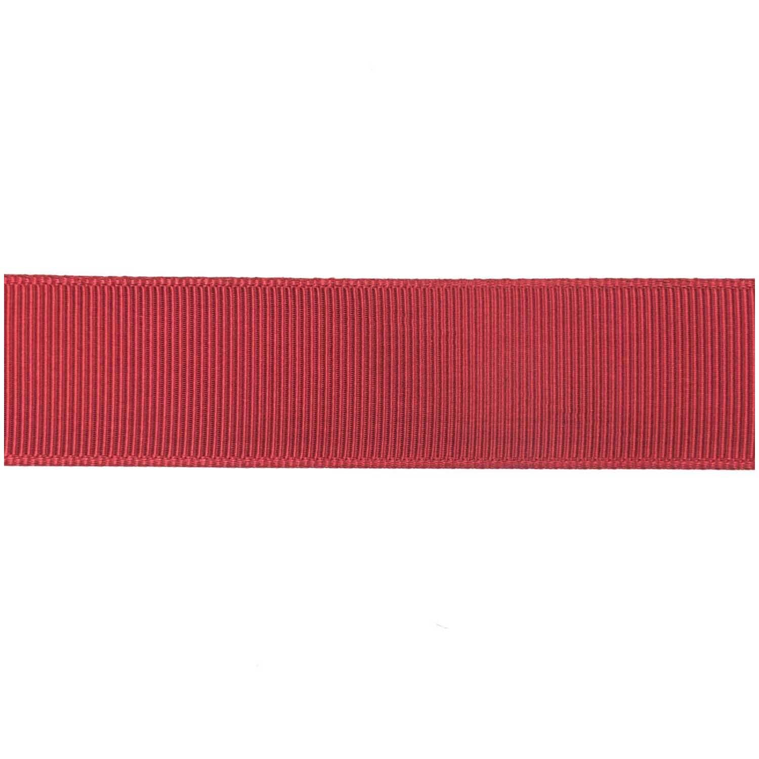 Paper Poetry Ripsband 25mm 3m Farbe Dunkelrot von Rico Design Paper Poetry Ripsband in Dunkelrot von Rico Design, 25mm breit, 3m lang, auf weißem Hintergrund.