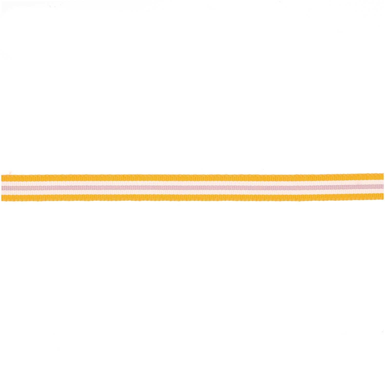 Webband Multi Streifen 10mmx3m Farbe Neon Orange/Weiß/Flieder von Rico Design Webband Multi Streifen in Neon Orange, Weiß und Flieder von Rico Design, 10mm breit, 3m lang.