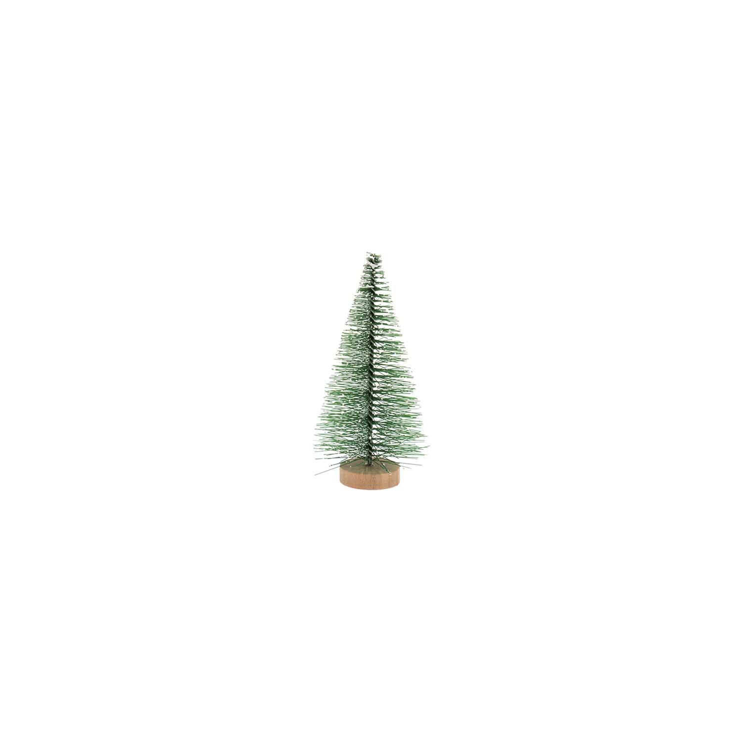 Miniaturtanne grün Größe 5x9cm von Rico Design Miniaturtanne grün von Rico Design, dekorativer Baum auf weißem Hintergrund, ideal für festliche Dekorationen.