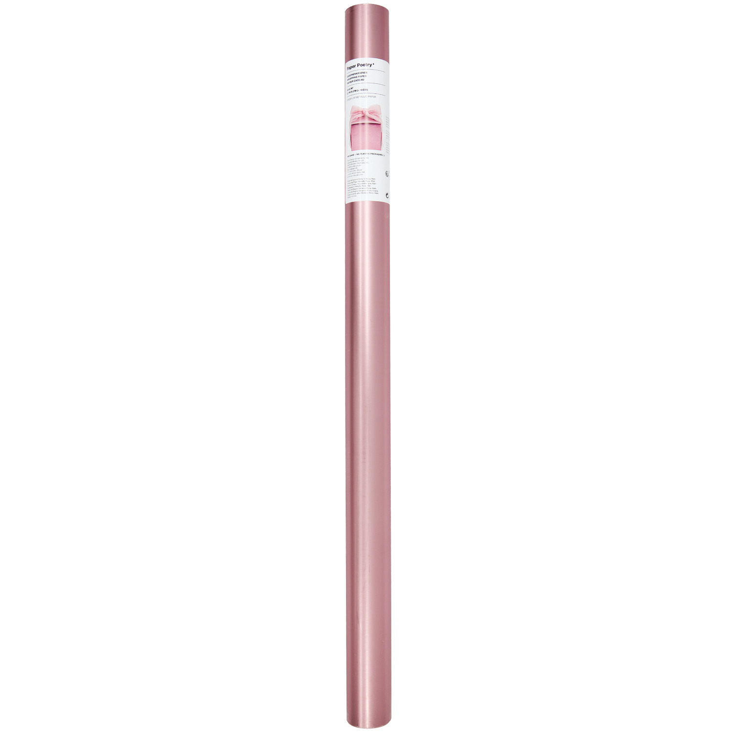 Papier cadeau Metallic Matt 200x70cm 80g/m Couleur Rose from Rico Design Geschenkpapier Metallic Matt, rosa, 200x70cm, 80g/m², von Rico Design, ideal zum stilvollen Verpacken.