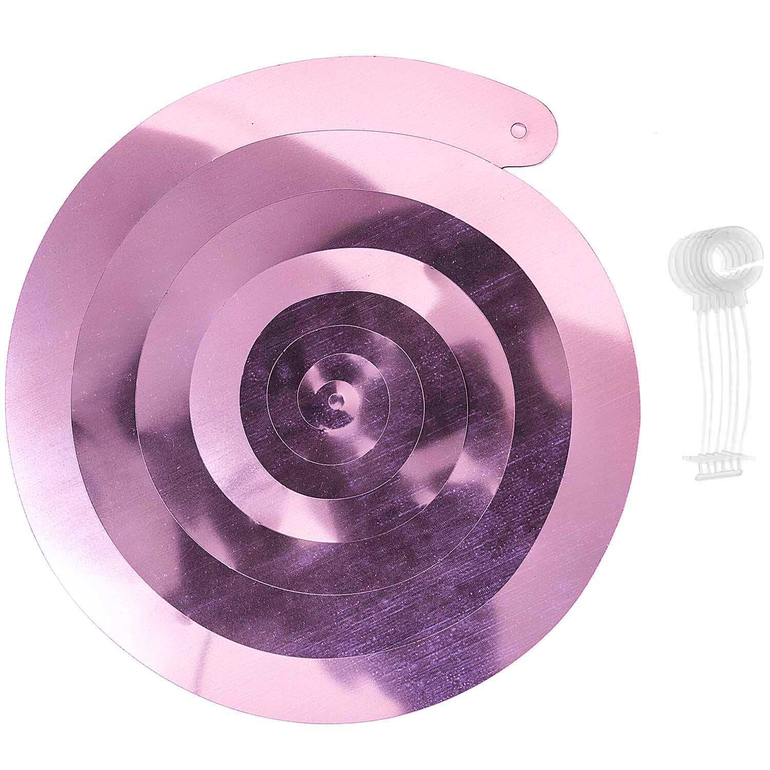 Spiralluftschlangen 50cm 6 Stück in Lila von Rico Design, dekorativ aufgerollt für Partys.
