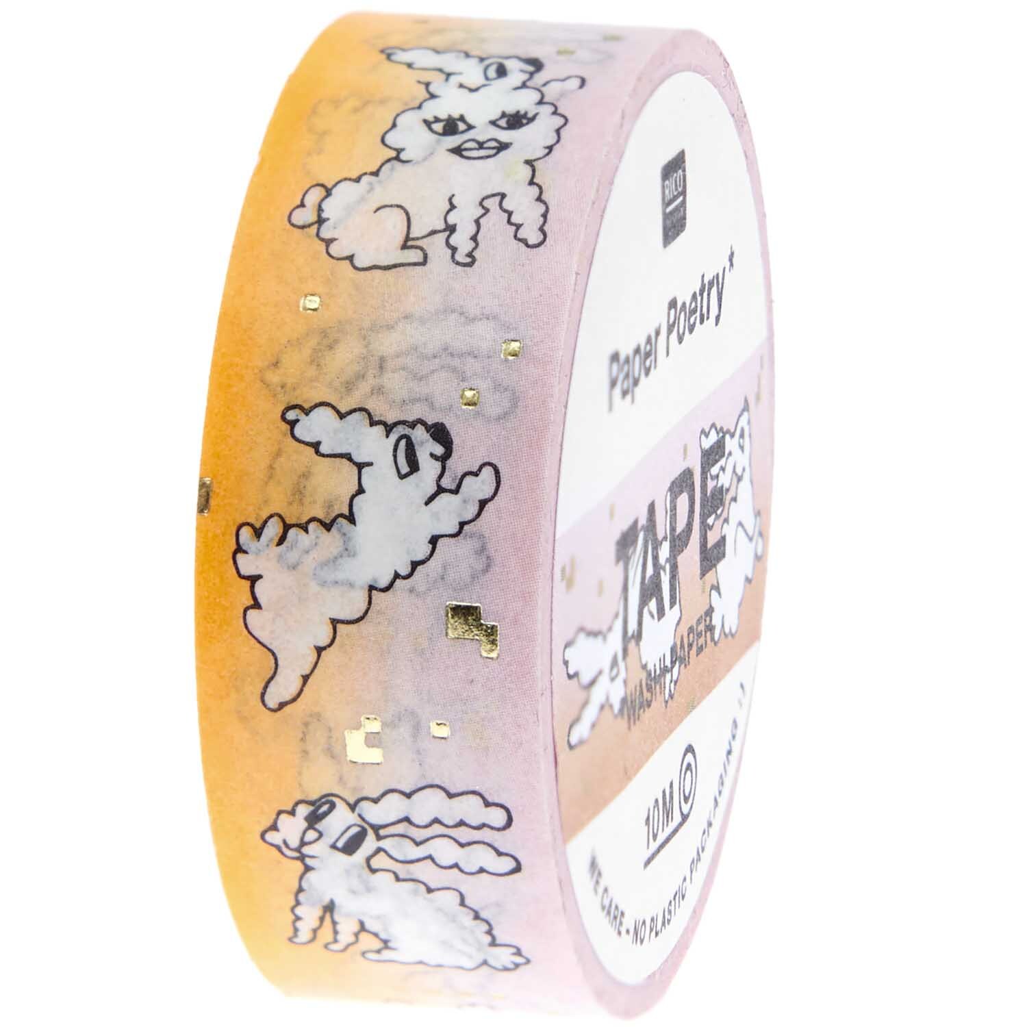 Paper Poetry Tape Futschikato Hasen 1,5cm 10m von Rico Design