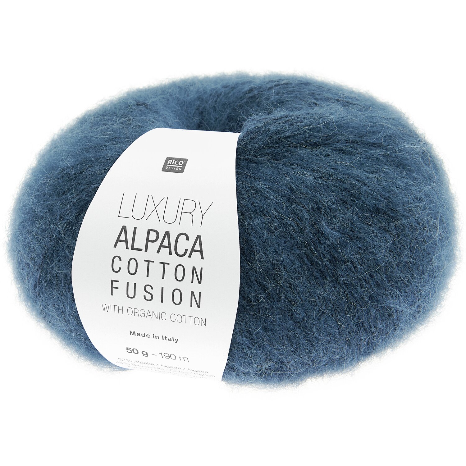 Luxe Alpaca Cotton Fusion 50g 190m Couleur Bleu from Rico Design Luxe Alpaca Cotton Fusion 50g 190m Couleur Bleu from Rico Design