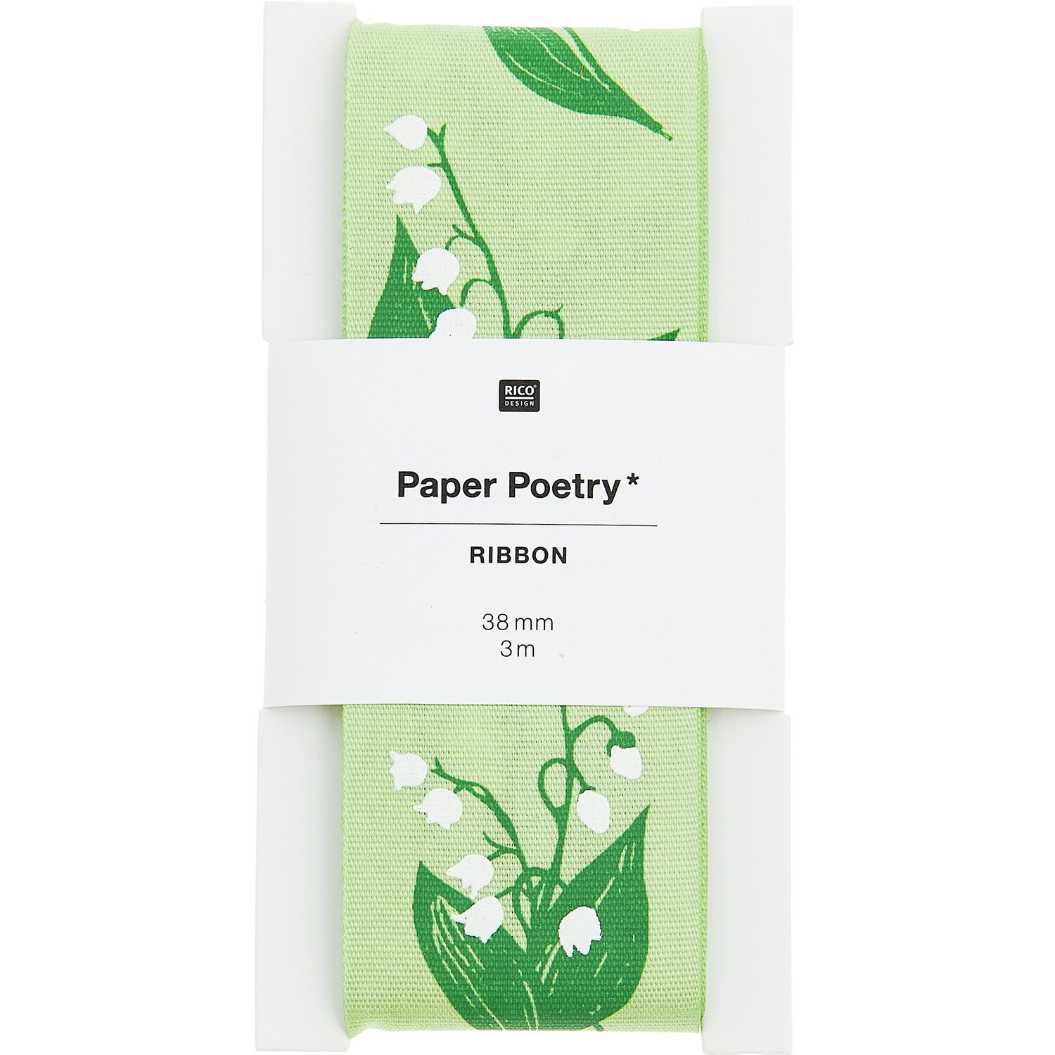 Paper Poetry Taftband Schneeglöckchen 38mmx3m von Rico Design