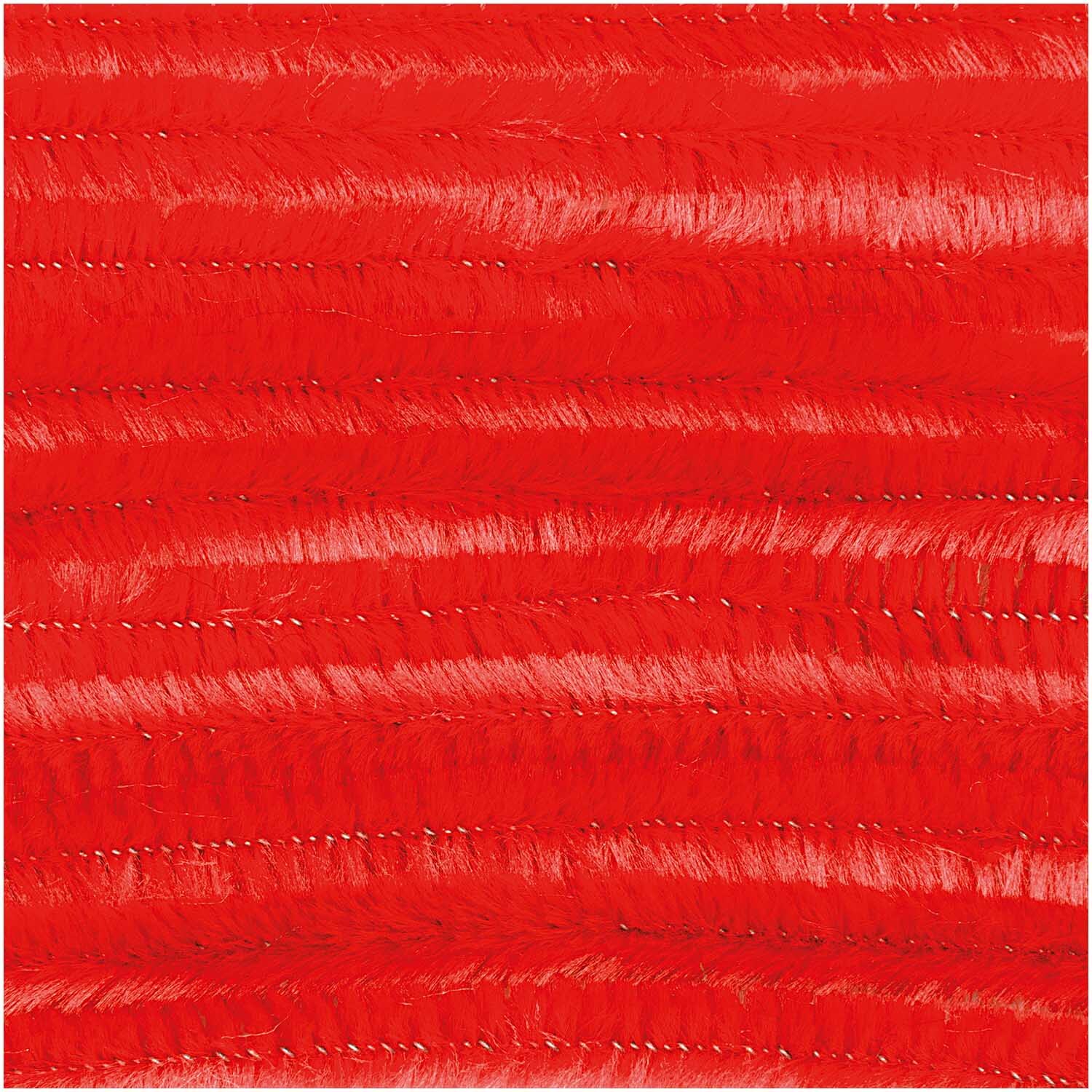 Chenilledraht 50cm 10 Stück Farbe Rot von Rico Design Chenilledraht 50cm 10 Stück: Rote, flauschige Drähte von Rico Design, ideal für Bastelprojekte.