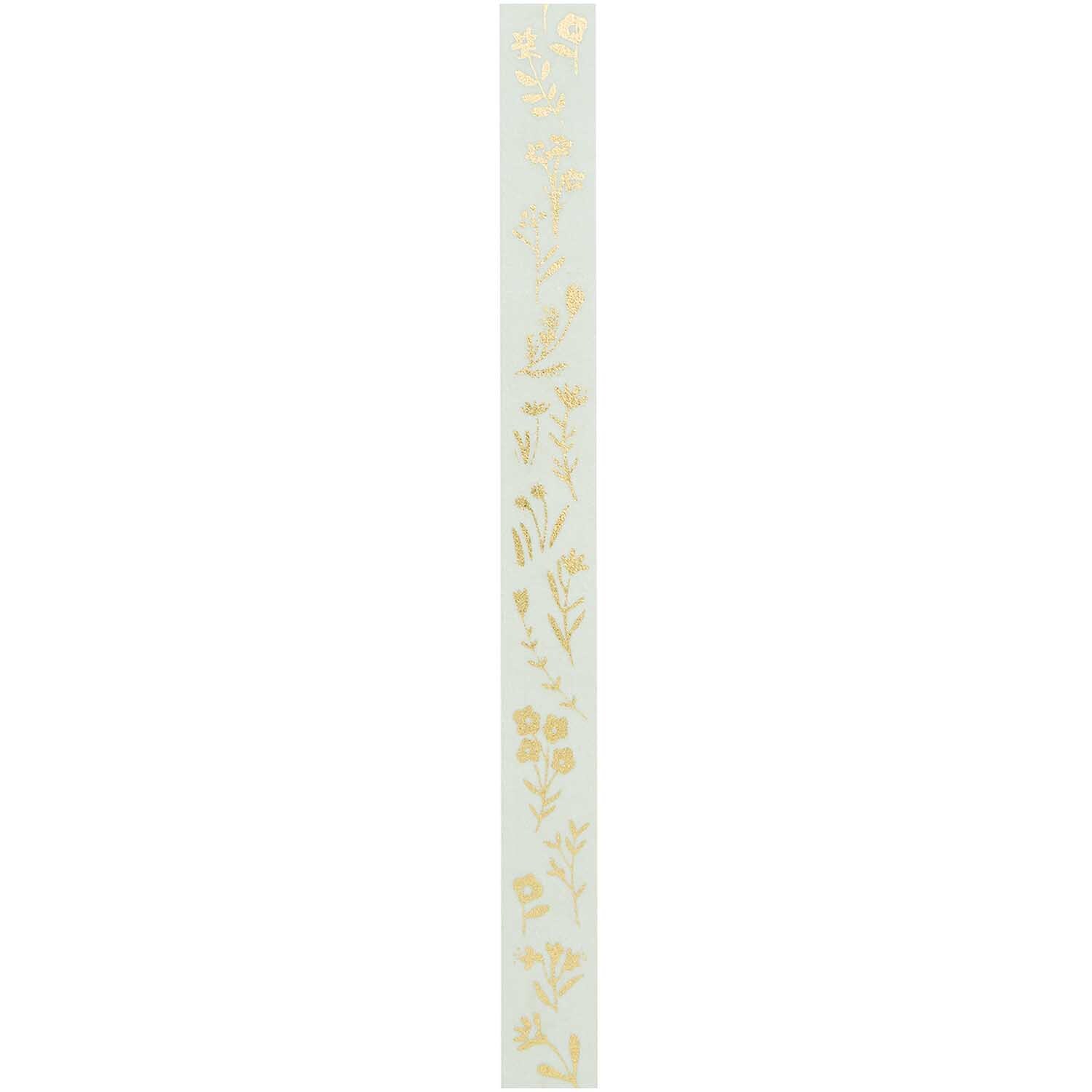 Paper Poetry Tape Bunny Hop Streublumen mint 1,5cm 10m von Rico Design Paper Poetry Tape Bunny Hop Streublumen mint mit floralen Mustern auf grünem Hintergrund. Ideal für kreative Bastelprojekte.