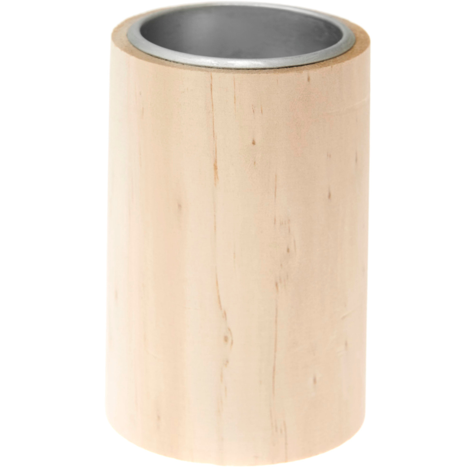 Holz-Kerzenhalter Natur von Rico Design, zylindrisch, aus hellem Holz, ideal für Dekorationen.