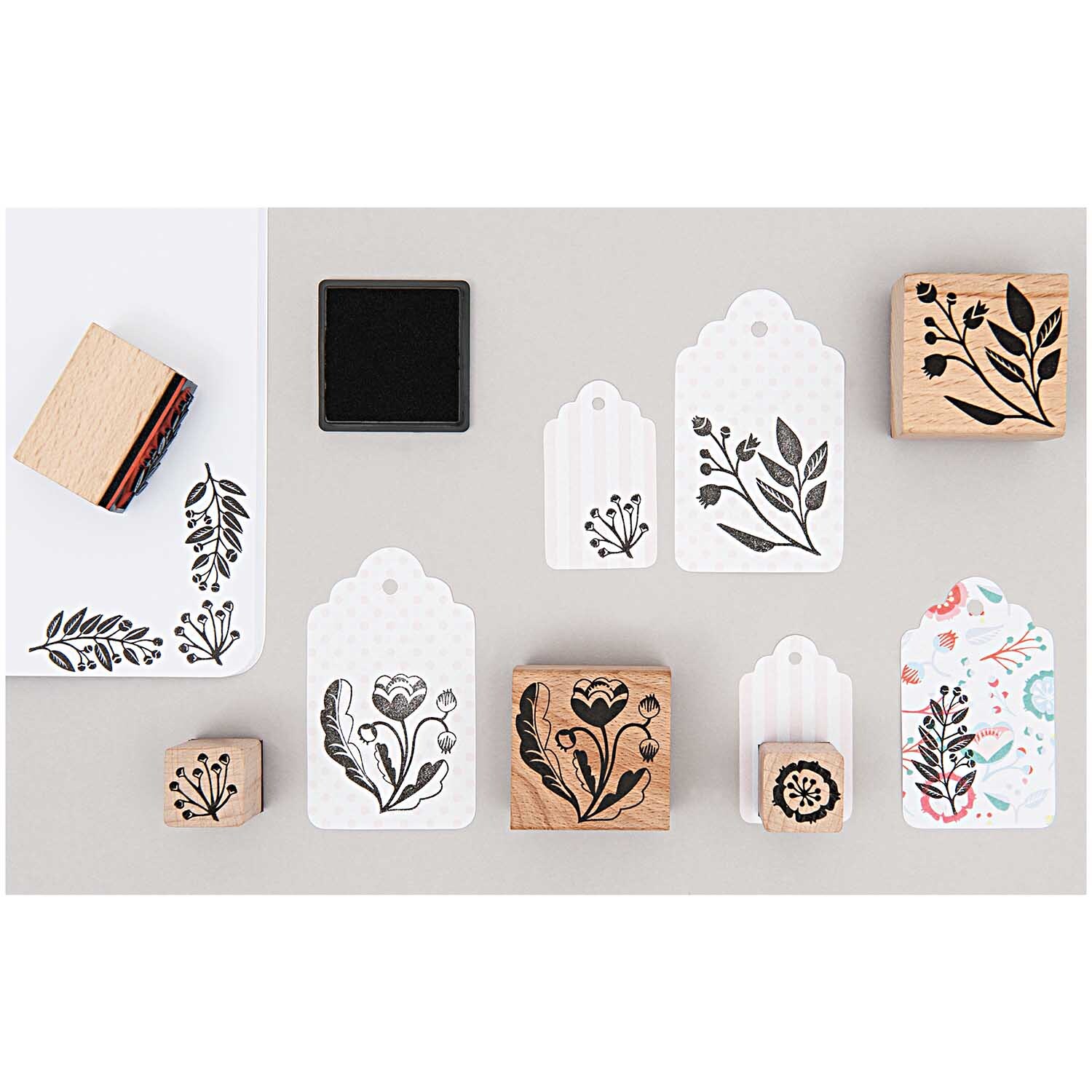 Paper Poetry Stempelset Romantic Flowers 6-teilig von Rico Design
