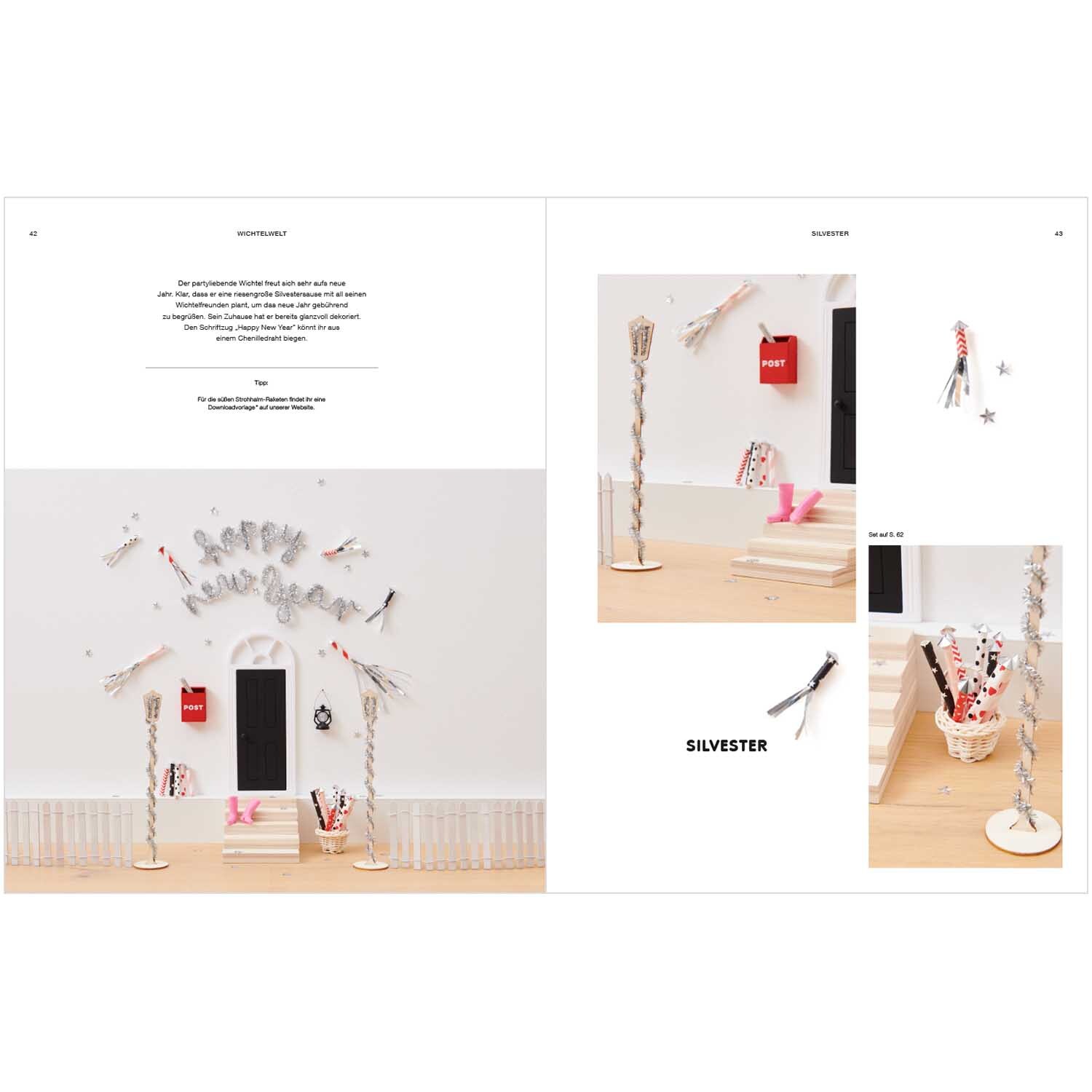Rico Wichtelwelten von Rico Design Rico Wichtelwelten: Dekorative Silvester-Szene mit festlichen Accessoires von Rico Design.