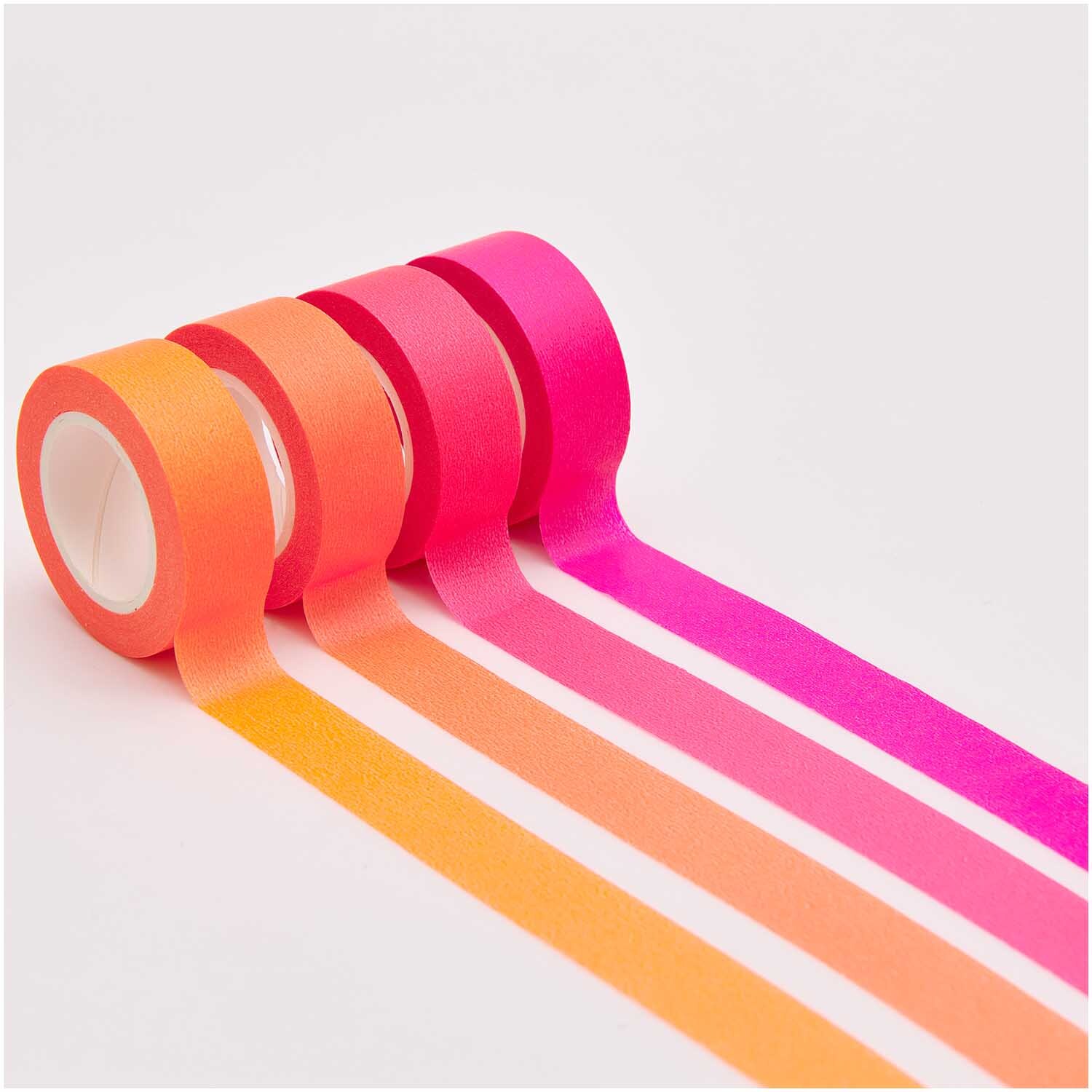 Paper Poetry Tape Set Neon Rottöne 15mm 10m 4-teilig von Rico Design Paper Poetry Tape Set Neon Rottöne 15mm 10m, 4-teilig, von Rico Design. Vier bunte Klebebänder in leuchtenden Neonfarben.
